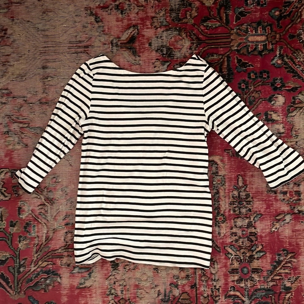 Gap L ballet back striped shirt - very soft! 3/4 sleeve